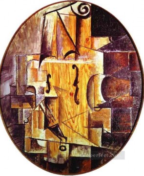 Violín 1912 Pablo Picasso Pinturas al óleo